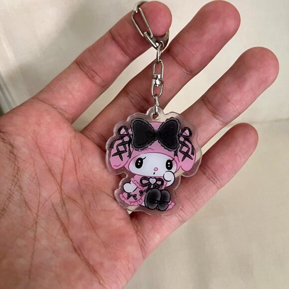 sanrio cute kuromi goth emo keychain - Picture 1 of 6